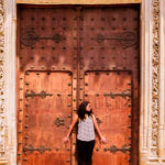 porta de madeira