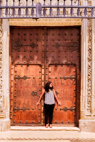 porta de madeira