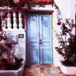 porta azul